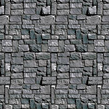 Amazon.com: Beistle Stone Wall Backdrop Party Accessory | 4-Feet by ...