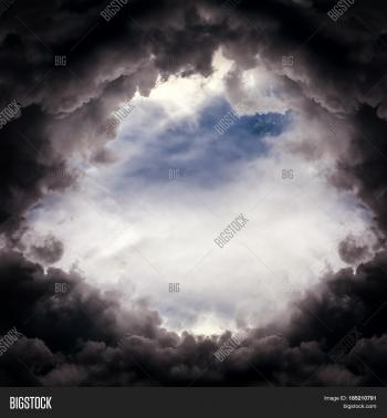 Hole Sky Dark Storm Clouds Image & Photo | Bigstock