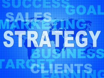 Strategy Words Indicates Solutions Vision And Trade