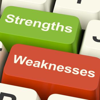 Strengths And Weaknesses Computer Keys Showing Performance Or Analyzin