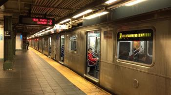 NYC Subway: Rush Hour at Times Square Station - YouTube