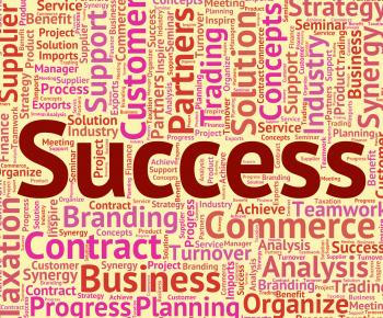 Success Word Represents Winner Resolution And Wordclouds