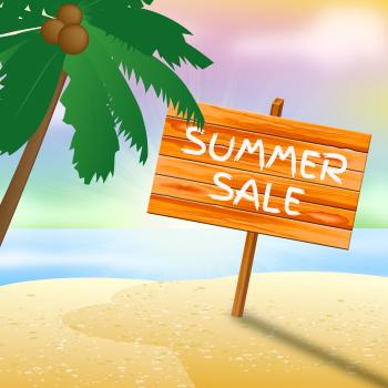 Summer Sale Retail Offer Beach Discount Promotion