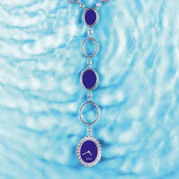 Sunny Side of Life diamond and lapis lazuli sautoir watch | Piaget ...