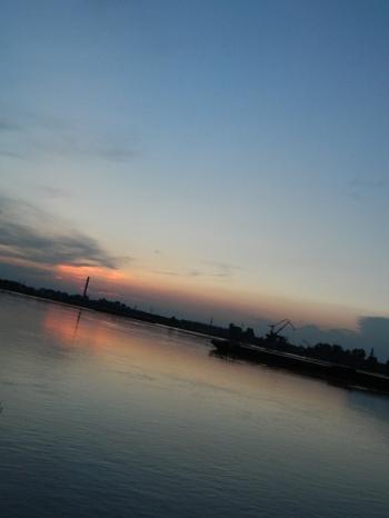Sunset on Danube