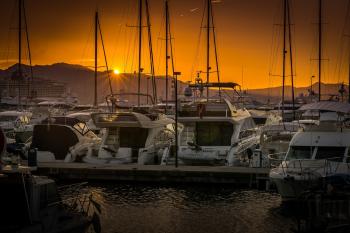 Sunset on the Port