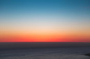 wallpaper horizon, sea, sunset, sky HD : Widescreen : High ...