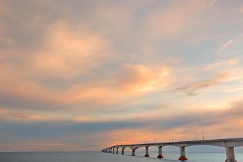 Sunset Sky Bridge - HDR