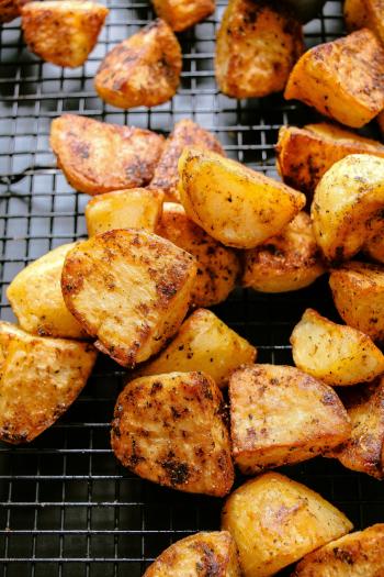 Extra Crispy Oven-Roasted Potatoes - Layers of Happiness