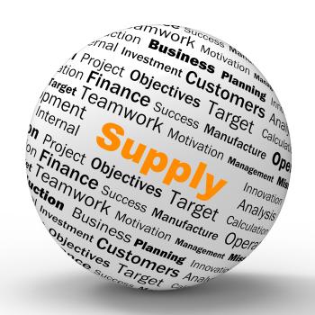 Supply Sphere Definition Shows Goods Provision Or Product Demand