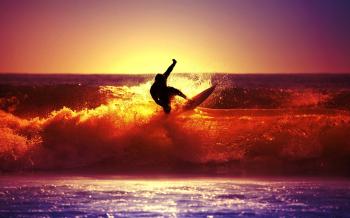 surfer-at-sunset- KCR College Radio