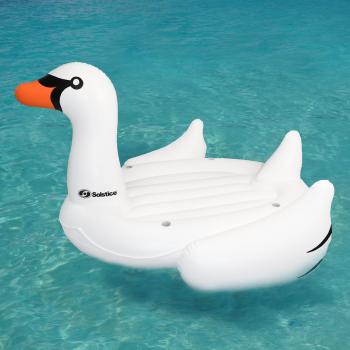 Swimline Giant 105" Inflatable Mega Swan Ride-On Swimming Pool Float ...
