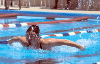 Swimmer in Competition