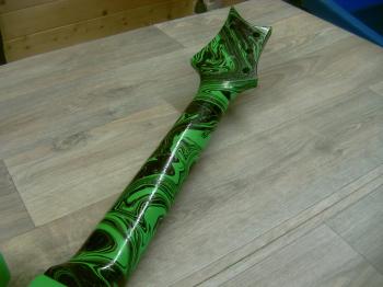 Swirling(Green & Black neck & headstock Swirl) - YouTube