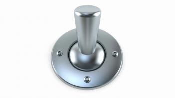 Metal switch button isolated on white background Motion Background ...