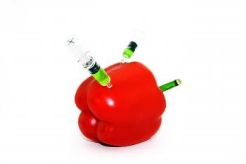 Syringes in pepper
