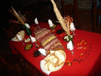 Table with food