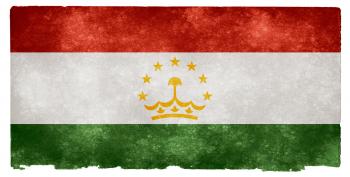 Tajikistan Grunge Flag