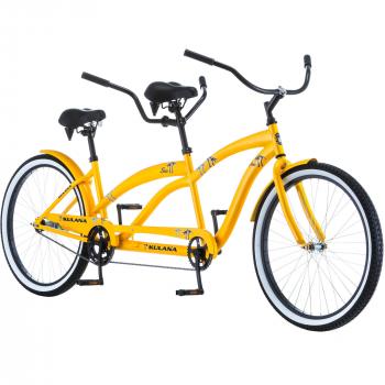 26" Kulana Lua Tandem Bike, Yellow - Walmart.com