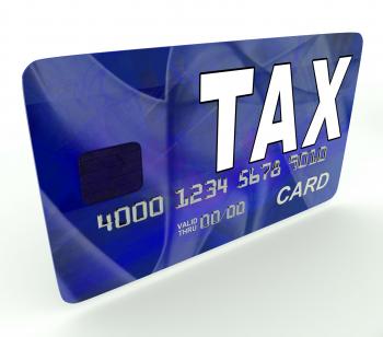 Tax On Credit Debit Card Shows Taxes Return IRS