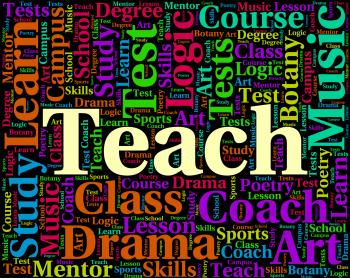 Teach Word Indicates Give Lessons And Coaching