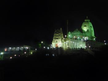Temple at night