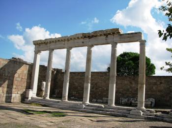 Temple of Trajan in Pergamon Turkey