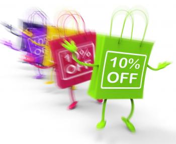 Ten Percent Off On Colored Bags Show Bargains