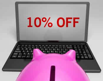 Ten Percent Off On Notebook Shows Discounts