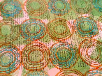 Block Printing With Circles | Textile Design | Pattern Making | Craft