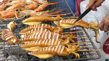 Thai Street Food in Bangkok, Thailand. The Stalls around Central ...