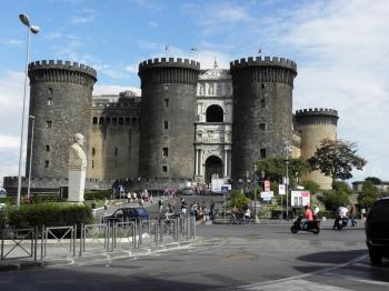 The castle Castello Nuovo in Naples