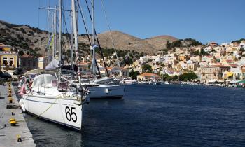 The harbour at Symi.