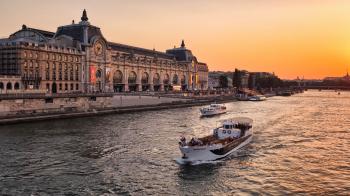 The Musée d'Orsay at sunset