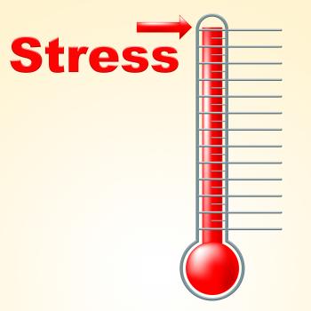 Thermometer Stress Means Tension Celsius And Thermostat