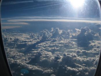 i enjoy flying over big thick clouds... could there be a ...