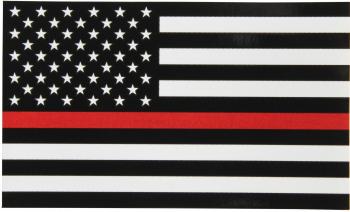 Thin Red Line Flag Decal - finelineflag
