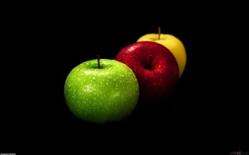 Three apples wallpaper #17210 - Open Walls
