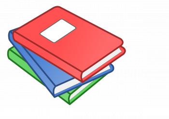 Clipart - Stack of three books