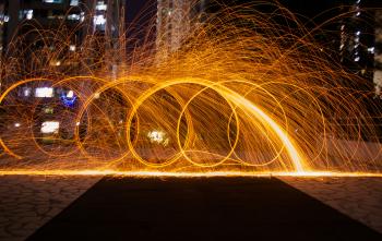 Time-lapsed Photography of Fire Crackers