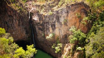 Tin Waterfall Huge Cliff