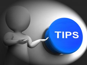 Tips Pressed Shows Guidance Suggestions And Advice