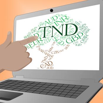 Tnd Currency Shows Worldwide Trading And Broker
