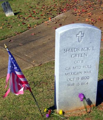 Southern Graves: Shadrack Green, Mexican War Veteran (Tombstone Tuesday)