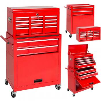 Best Choice Products Portable Top Chest Rolling Tool Storage Box ...