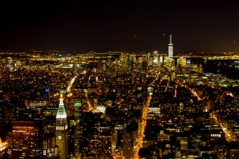 Top of the Empire State at Night