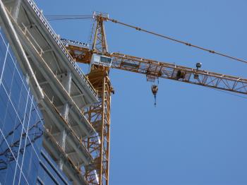 Tower crane closeup