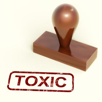 Toxic Stamp Shows Poisonous And Noxious Substances