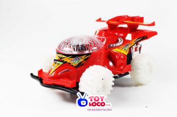 Battery Operated Rotation Bump And Go Toy Car