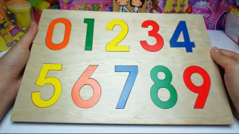 Learn Numbers for Children Wood Toy 123 - YouTube
